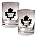 Toronto Maple Leafs NHL 2pc Rocks Glass Set - Primary Logo by Great American Products