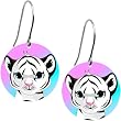 Baby White Tiger Earrings