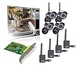 Lorex QLR464WB 4-Channel PCI DVR Card with 4 Digital Wireless Indoor/Outdoor Night Vision Camera (Black)