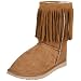 Koolaburra Unisex Single Fringe Short Boot,Chestnut,Men's 5 M/Women's 6 M