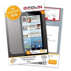 atFoliX FX-Antireflex Displayschutzfolie f�r Motorola DEFY (2-er Pack) - Displayschutz antireflektierend! H�chste Qualit�t - Made in Germany!