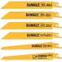 DEWALT DW4856 6-Piece Metal/Woodcutting Reciprocating Saw Blade Set