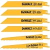 DEWALT DW4856 6-Piece Metal/Woodcutting Reciprocating Saw Blade Set