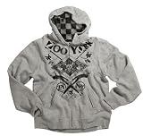 Zoo York Zoo Pirates Men's Hooded Zip Sweatshirt - Grey Heather