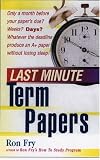 Last Minute Term Papers