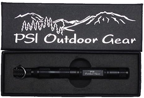 Magnesium Fire Starter Emergency Survival Kit Flint and Steel Firestarter Tool and Camping Equipment with Compass &amp; Tinder (Gray)