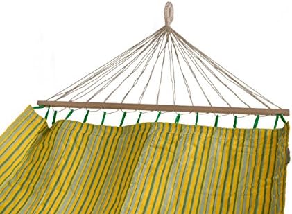 Colombiana Hammock - Lemon - With spreader bars