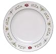 Artistically designed dinnerware Garden Bugs motif platter / charger 12"
