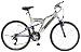 Mongoose Domain Men's Dual-Suspension Mountain Bike (26-Inch Wheels, Silver/Blue)