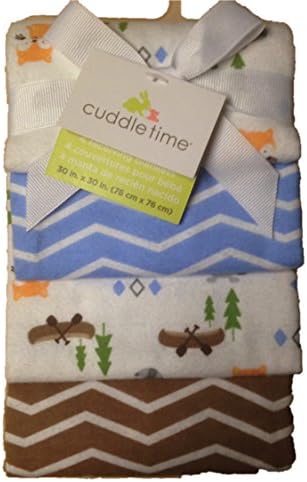 Cuddle Time - 4 Cotton Receiving Blankets