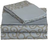 Best Prices Capri Collection 300-Thread-Count Cotton King Sheet Set, Blue