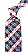 Scott Allan Mens Plaid Necktie - Burgundy/Teal
