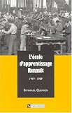 Revue CNRS Editions  / L'école d'apprentissage Renault, 1919-1989 : un exemple d'école d'entreprise