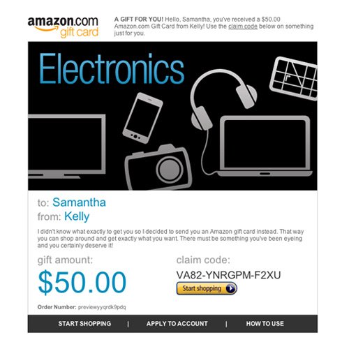 Amrusha Lifestyle Amazon Gift Card E Mail Amazon Electronics