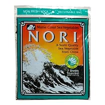 Maine Coast Sea Vegetables  Nori, Toasted Sheets, 7-Count Package (Pack of 6)