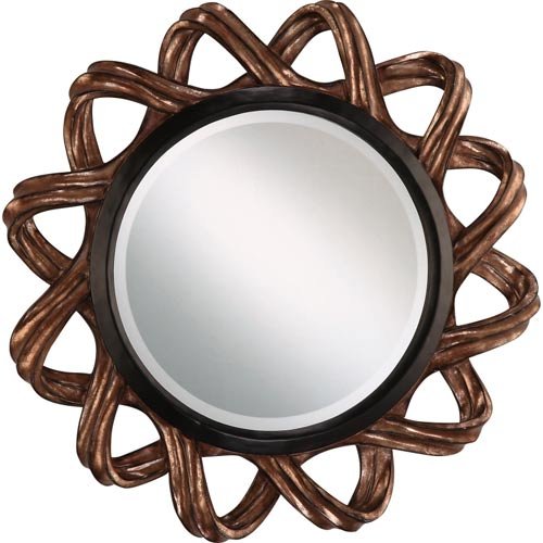Mirror in Honey Bronze Patina Width: Large