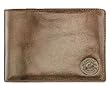 Mancini Leather Center Wing Wallet with Coin Pocket brown