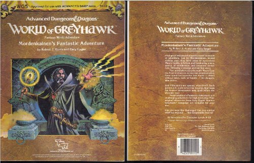 Cover image : Mordenkainen's Fantastic Adventure (Advanced Dungeons & Dragons Module WG5)