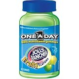One-A-Day Kids Kids Multivitamin Gummies with Jolly Rancher Fruity Flavors 60 gummies