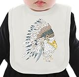 Indian eagle ネクタイを有する有機ビブ Medium