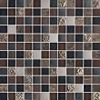Fusion MONARCH GLASS MARBLE AND METAL MOSAIC BACKSPLASH TILES 1X1