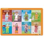 Crocodile Creek Girls Of the World Placemat