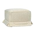 Dream Time Ottoman - White Chenille