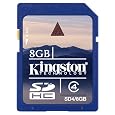 Kingston 8 GB Class 4 SDHC Flash Memory Card SD4/8GBET