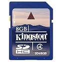 Kingston 8 GB SDHC Flash Memory Card SD4/8GBET [Amazon Frustration-Free Packaging]