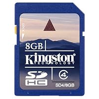 Kingston 8 GB SDHC Flash Memory Card SD4/8GBET [Amazon Frustration-Free Packaging]