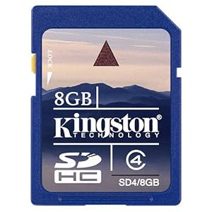 Kingston 8 GB Class 4 SDHC Flash Memory Card