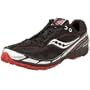 Saucony Women's KilKenny XC3 Flat Racing Shoe,Black/Silver/Red,6 M
