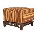 Marilla Cushioned Wicker Ottoman