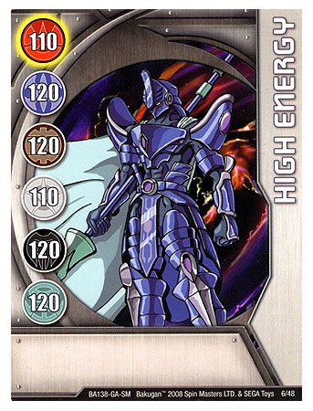 Childrens Toyshop  Toys : Bakugan Gate Card - High Energy