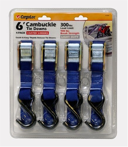 CargoLoc Cambuckle 52306 4-Piece Locking Tie Down Pack