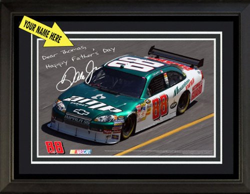 Dale Earnhardt Jr. Personalized Framed Photo with Digital Signature and Happy Father's Day Message
