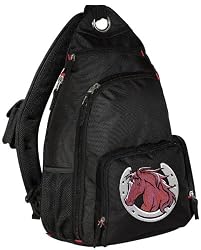 Horse Theme Sling Backpack Horse design One Strap Backpacks for Travel or School Bags - BEST QUALITY Unique Gifts For Boys, Girls, Adults, College Students, Men or Ladies