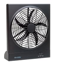 O2Cool 1078 Indoor/Outdoor Battery/AC-Powered 10-Inch Portable Fan
