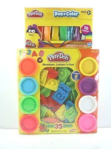 Play-Doh Numbers Letters N Fun Art Toy 35 pcs. also Play-Doh Box o  Color Set