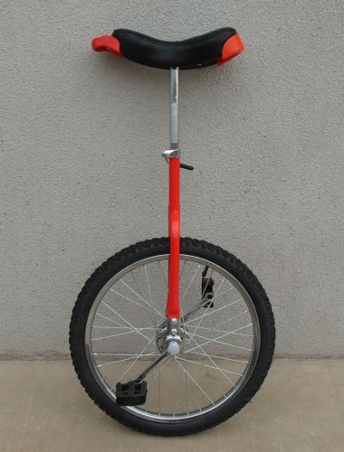 New! In & Out Door Chrome colored 20" Unicycle Cycling