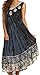 Sakkas Alexis Embroidered Long Sleeveless Floral Caftan Dress/Cover Up