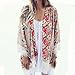 Sannysis Women Printed Chiffon Shawl Kimono Cardigan Tops Cover Up Blouse