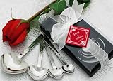 Love Beyond Measure Heart Measuring Spoons in Gift Box (Set of 24) - Baby Shower Gifts & Wedding Fa