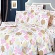 Blancho Bedding - [Pink Brown Flowers] Luxury Comforter Set Combo 300GSM
