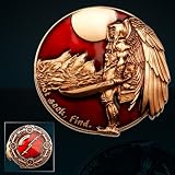 Cache Angel Geocoin - The Seeker - Antique Copper
