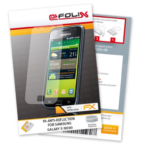 atFoliX FX-Antireflex Displayschutzfolie f�r Samsung Galaxy S I9000