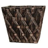 Nadina Wastebasket (Chocolate) (12"H x 9.75"W x 11"D)