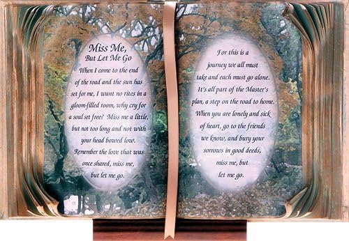 Let Me Go Illustrated Book Display antiqued gold edges by BOL Productions