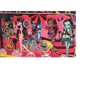 Monster High Gloom Beach Doll 5-Pack
