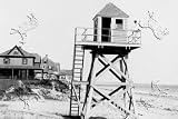 Art Poster, Watch Station Salisbury Beach, Massachusetts - 27.5 x 18.75